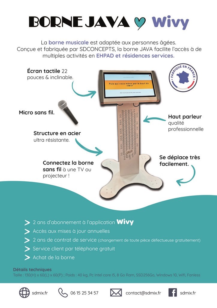 Borne d'animation en ehpad